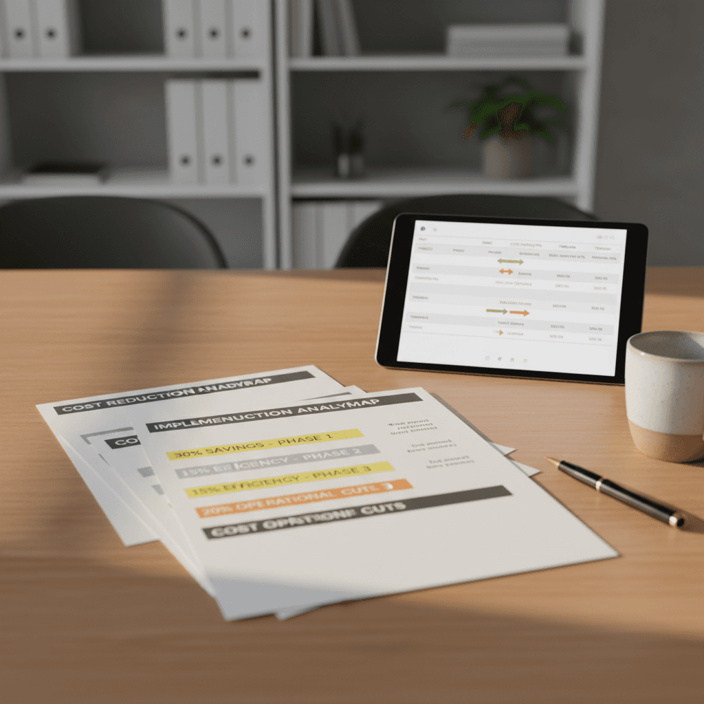 Cost reduction roadmap documentation