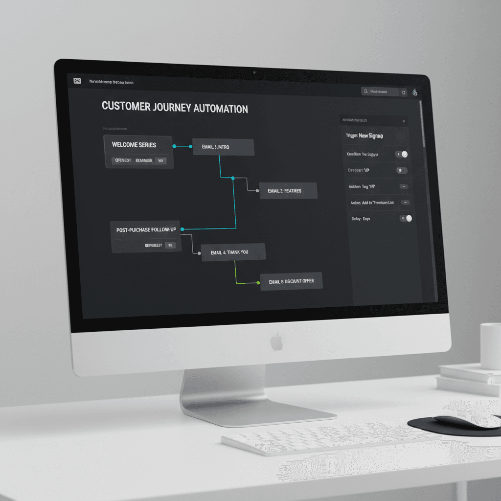 Email sequence builder with behavioral triggers and personalization