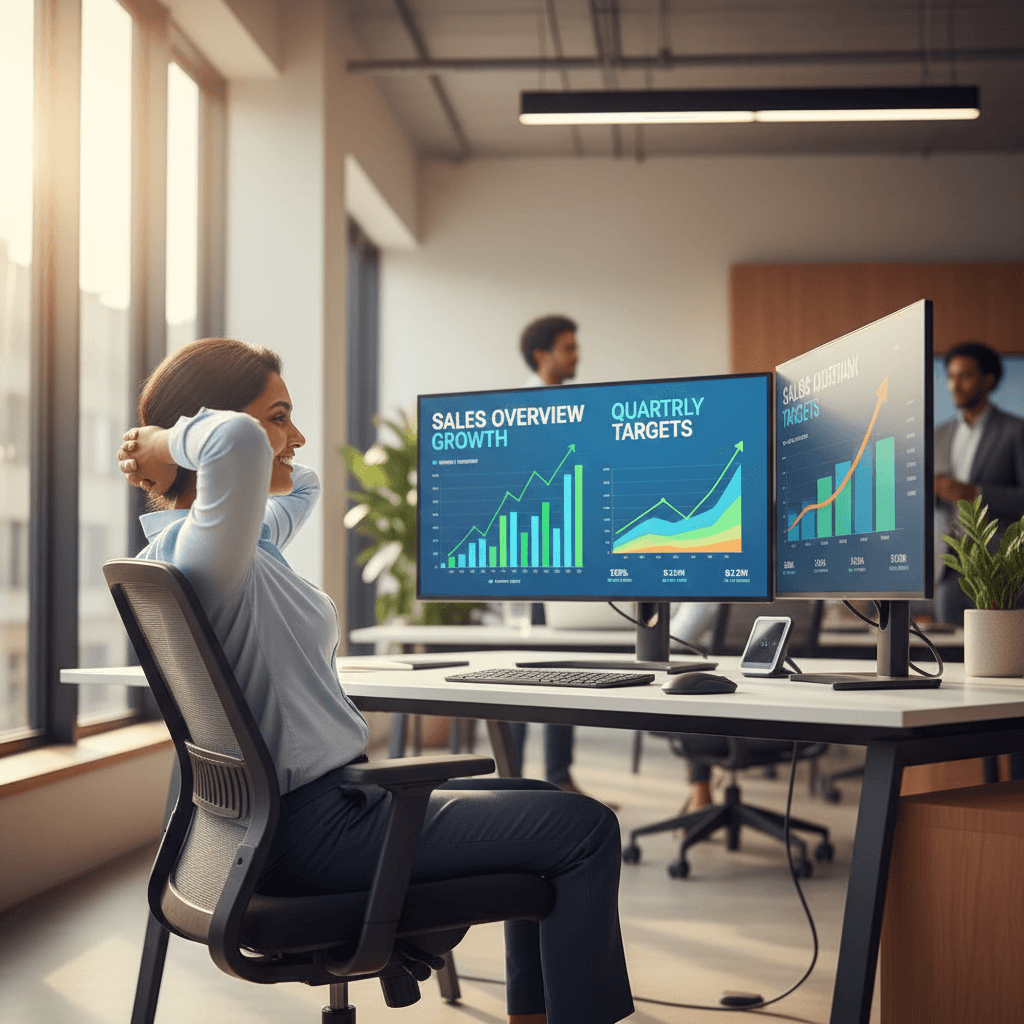 Sales automation dashboard with AI analytics