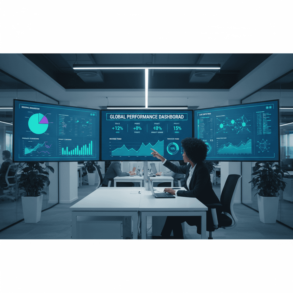 Real-time data analytics and business intelligence dashboard