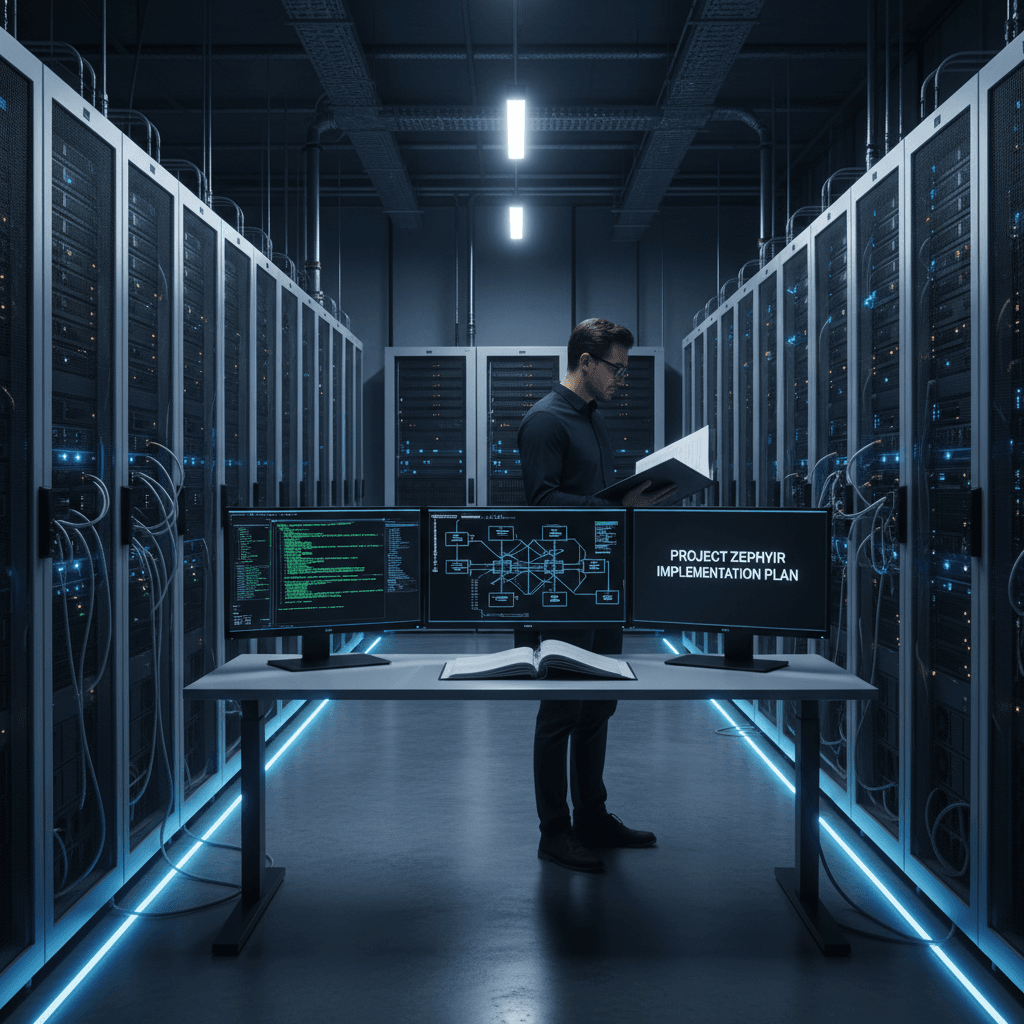 AI system implementation in technology workspace