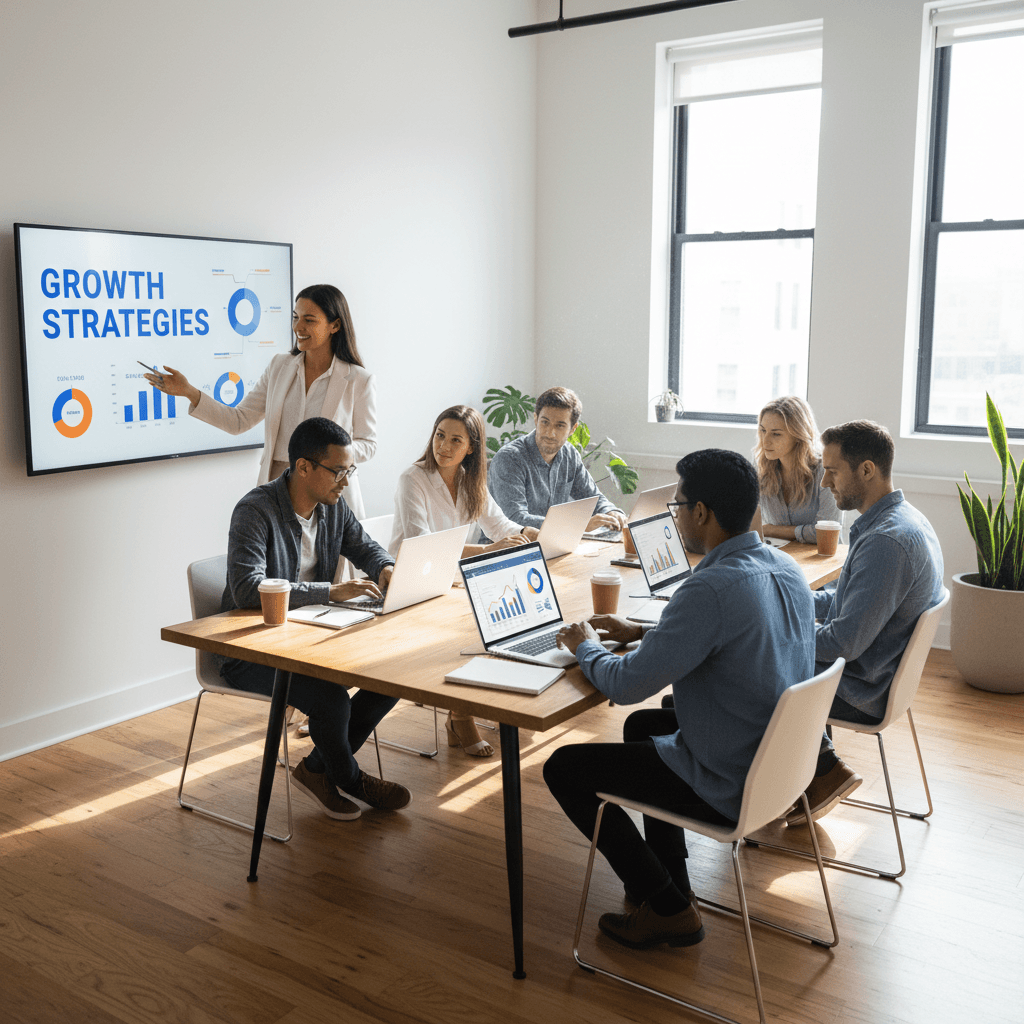 Team training session on AI system management