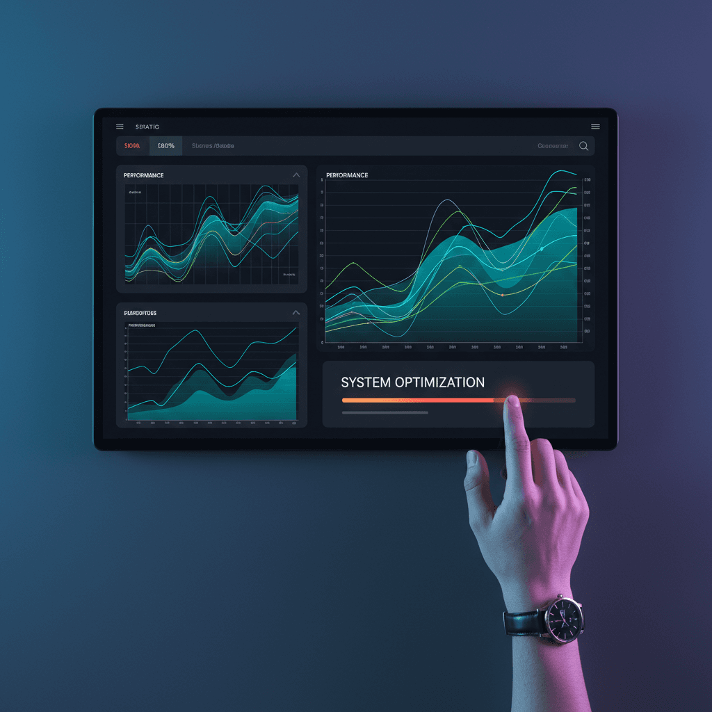 AI system performance analytics and optimization dashboard